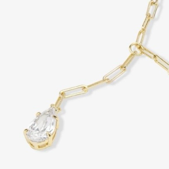NWOT Melinda Maria Baby Samantha Teardrop Lariat
Necklace - 18K Gold Plated - Picture 4 of 6